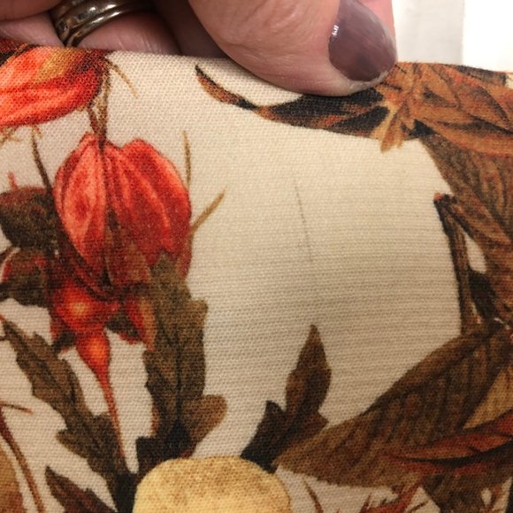 Talbots Floral Dress Size 10 Lined Orange Floral - Picture 7 of 8